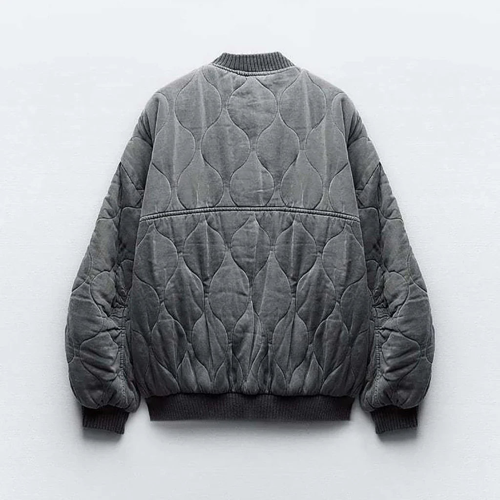 Damen - Winterjacke - Lockere Passform - Gestepptes Design für stilvolle Kälteabwehr