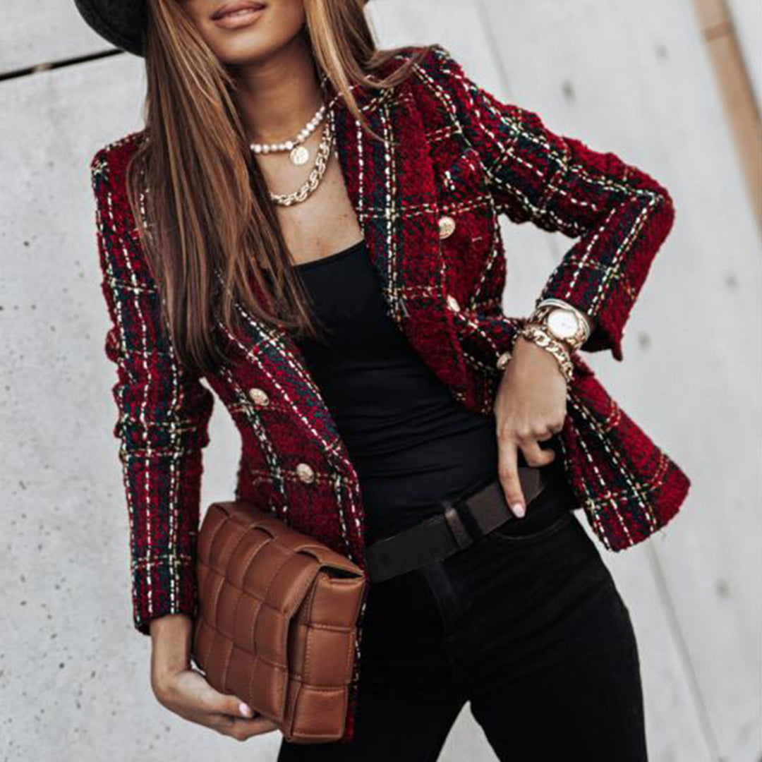 Damen - Klassischer Blazer mit Einzelverschluss - Eleganter Schnitt für jeden Anlass