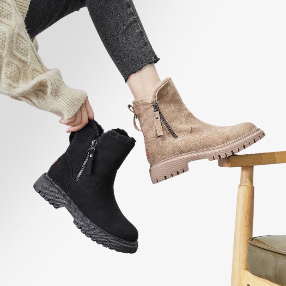 Damen - Bequeme Winterstiefel - Atmungsaktiv und stylisch - Perfekt für kalte Tage