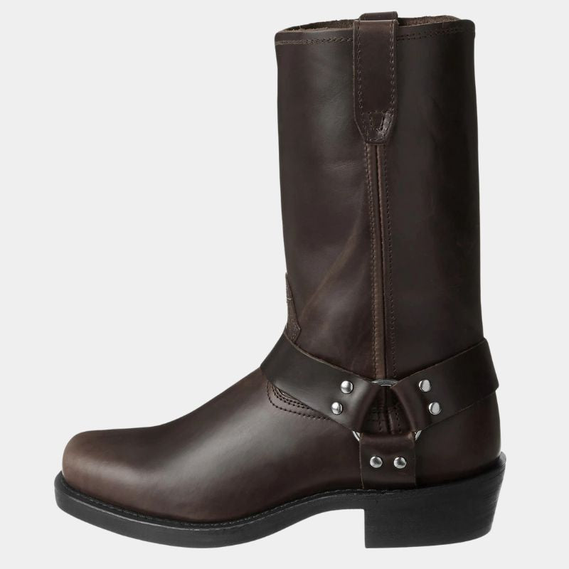 Damen - Mid-Calf Stiefel - Schnalle - Stylischer Harness-Look für jeden Anlass