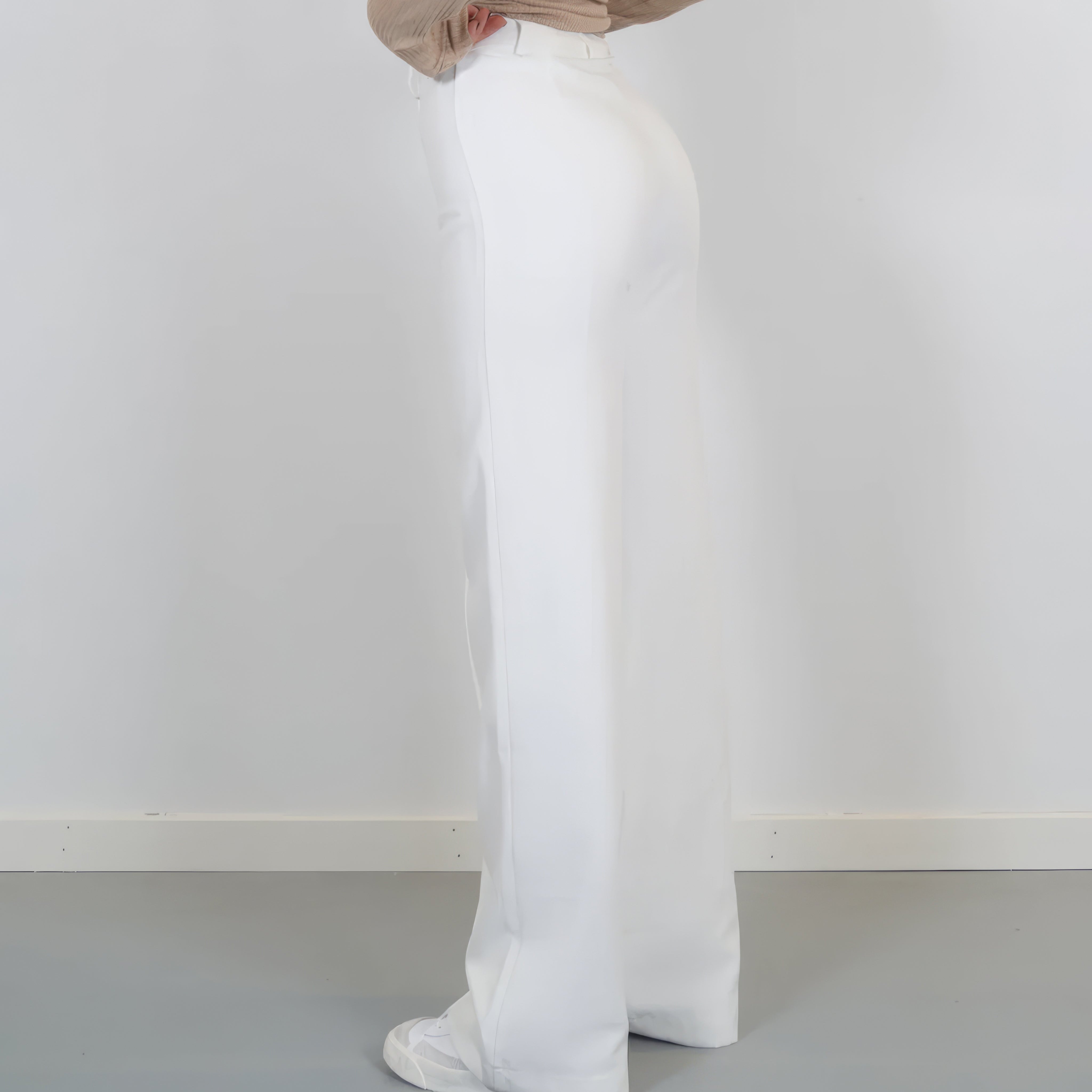 Damen - Hochtaillierte Hose - Geradem Bein - Eleganter, bequemer Schnitt - Perfekt für jede Gelegenheit