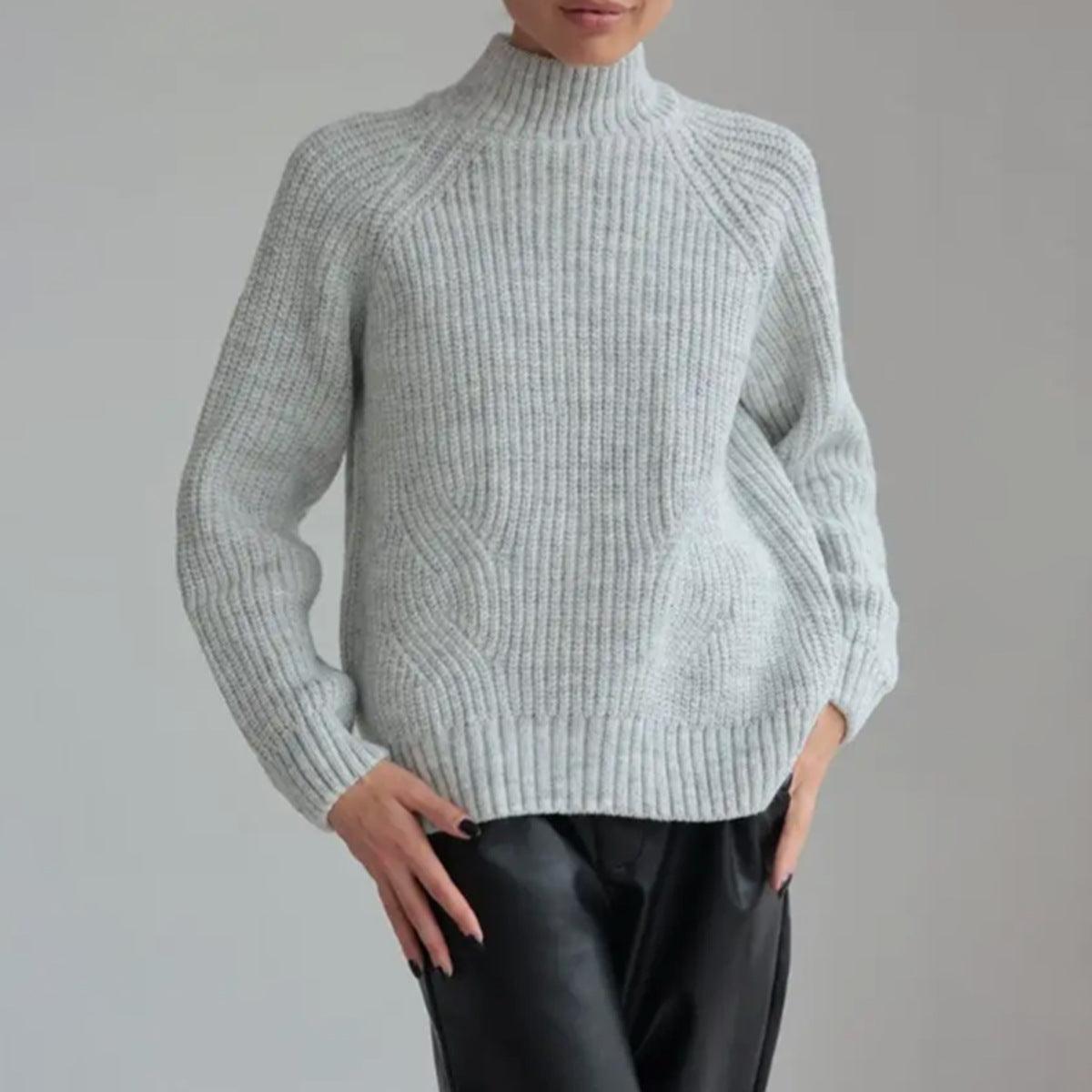 Damen - Strickpullover - Wollmischung - Gemütlicher Stil für jede Gelegenheit