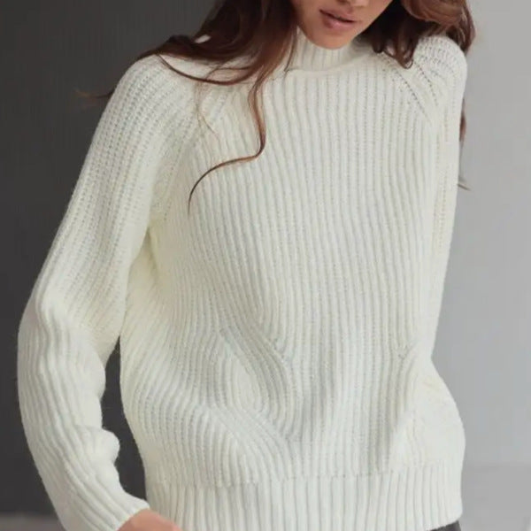 Damen - Strickpullover - Wollmischung - Gemütlicher Stil für jede Gelegenheit