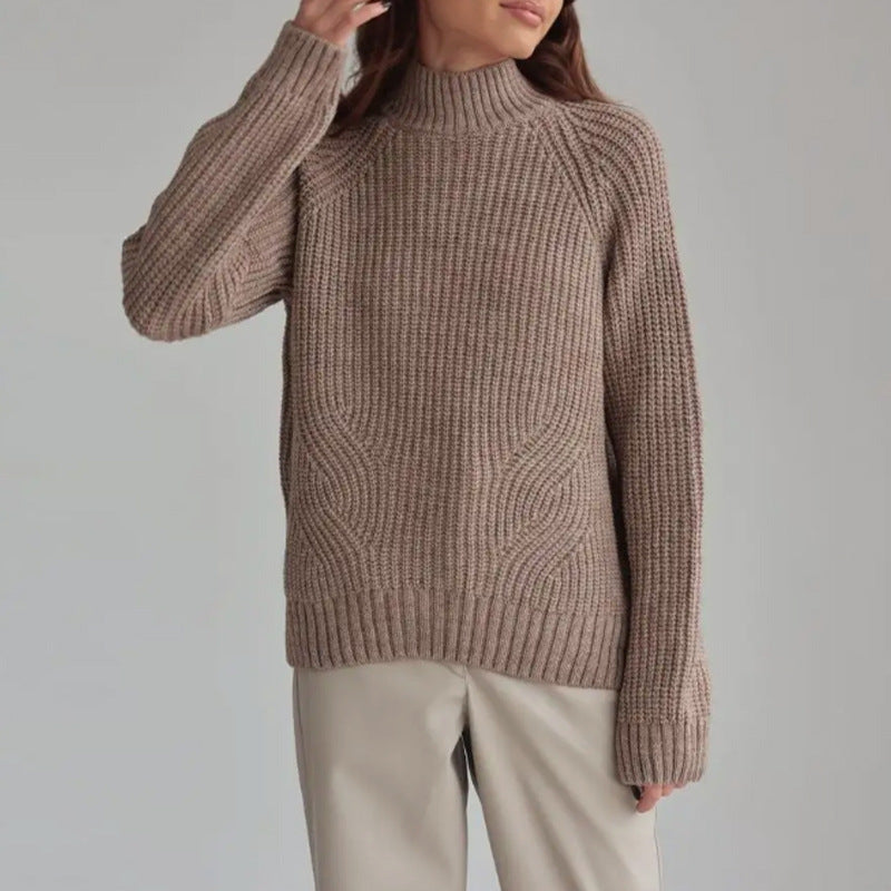 Damen - Strickpullover - Wollmischung - Gemütlicher Stil für jede Gelegenheit