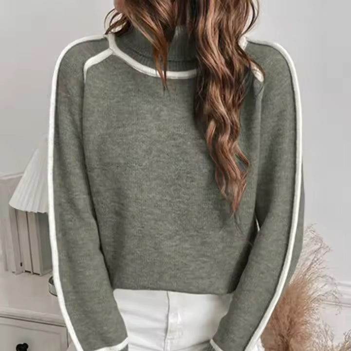 Damen - Pullover aus Strickwolle - Bequemer Entspannte Passform - Perfekt für jeden Anlass