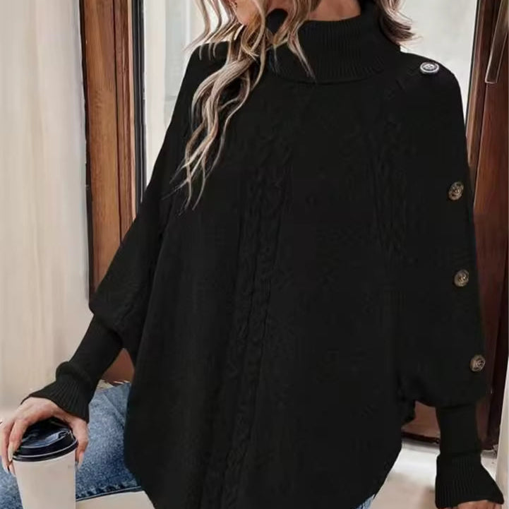 Damen - Rollkragenpullover - Übergröße - Gemütliche Wollmischung - Perfekt für kalte Tage
