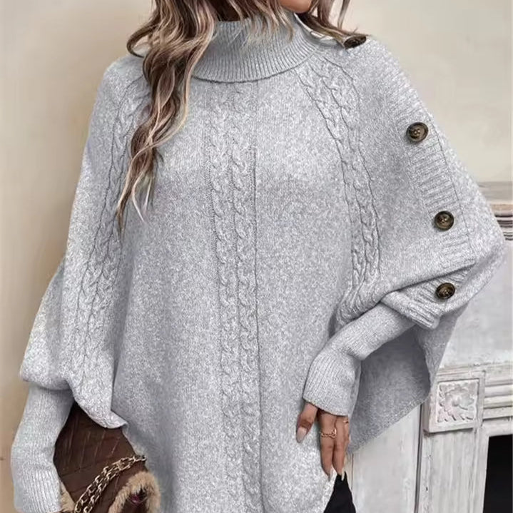 Damen - Rollkragenpullover - Übergröße - Gemütliche Wollmischung - Perfekt für kalte Tage