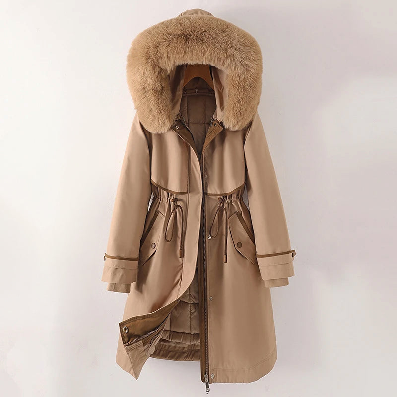 Damen -  Gemütliche Winterjacke mit Kapuze - Gesteppte - Warm und stylisch für kalte Tage