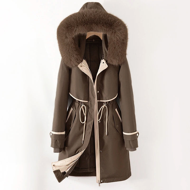 Damen -  Gemütliche Winterjacke mit Kapuze - Gesteppte - Warm und stylisch für kalte Tage