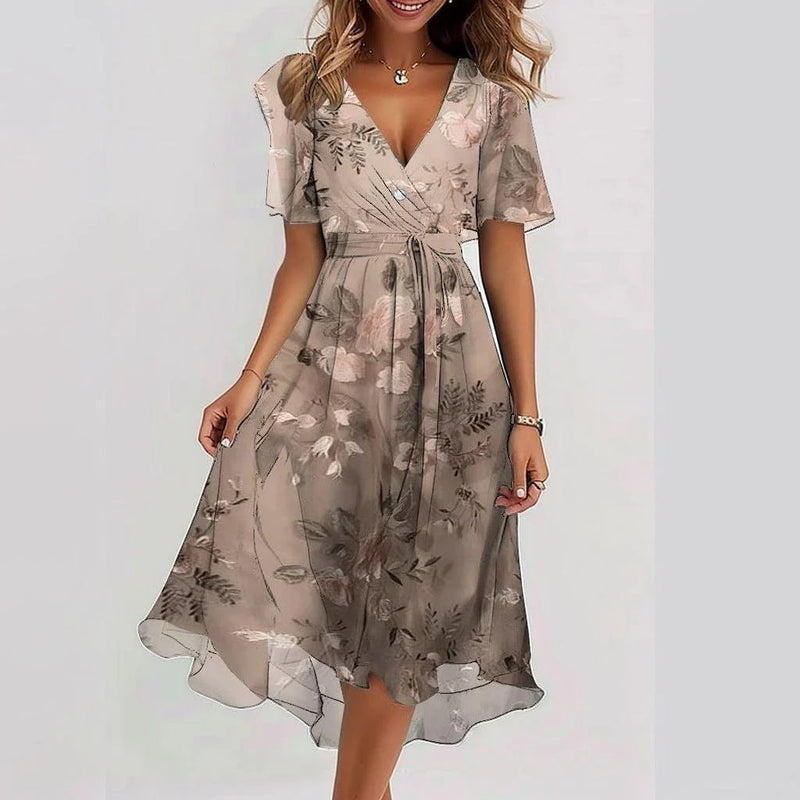 Damen - Elegantes Sommerkleid - Leichtes Material - Perfekt für warme Tage und besondere Anlässe