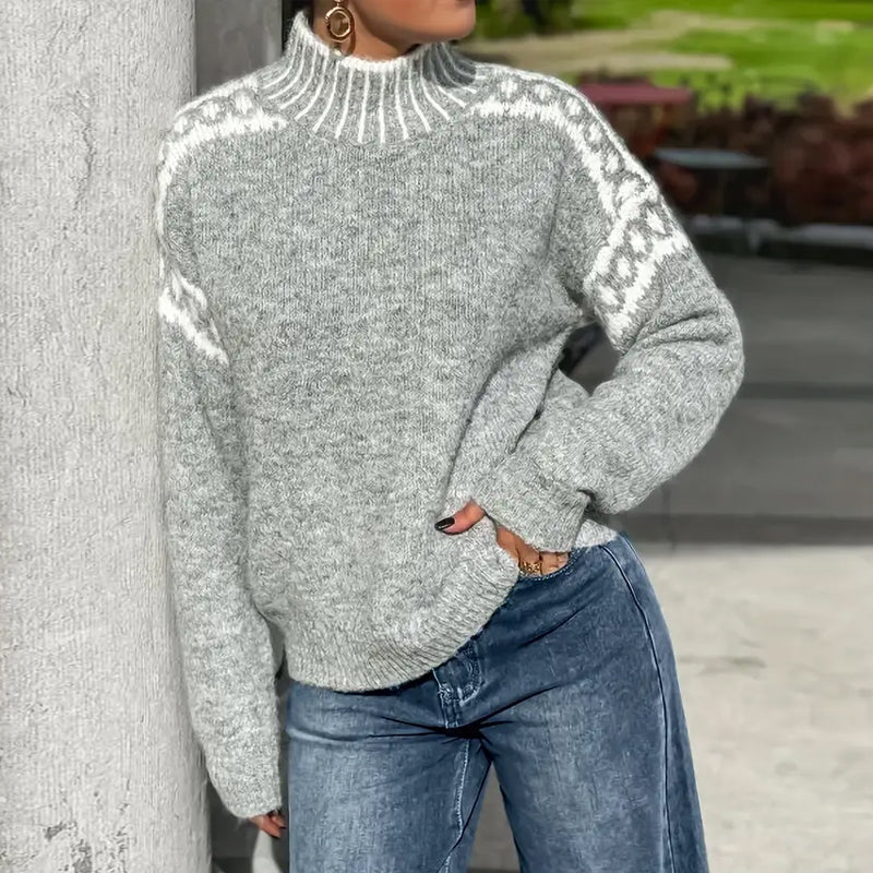 Damen - Anspruchsvoller Pullover - Kuscheliger Strick Stil - Bequem und Stilvoll für Jeden Anlass