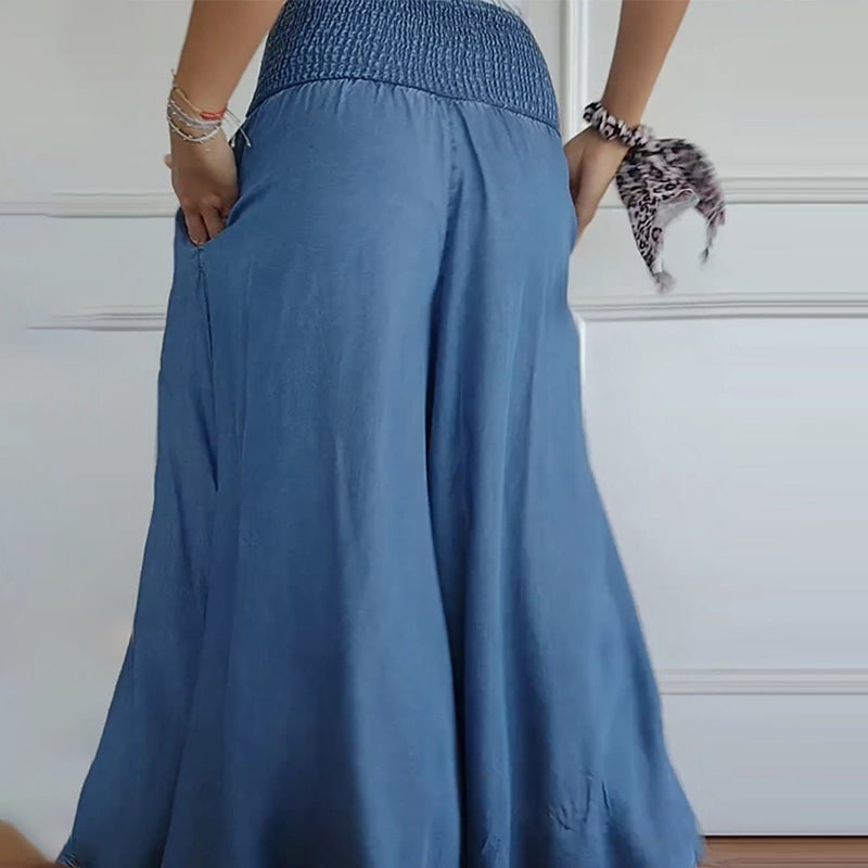 Damen - Hose - Polyester - Bequemen Gummibund - Vielseitig und stilvoll für den Alltag - Komfortabel und modern