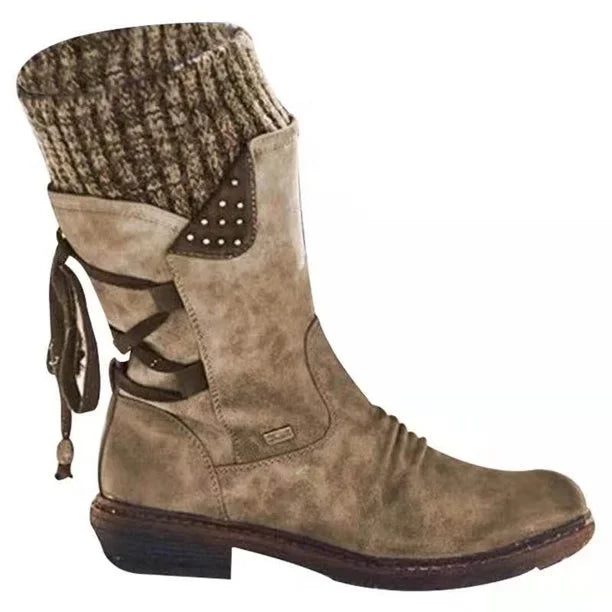 Damen - Winterstiefeletten - Schnürung - Stylisch & Warm - Perfekt für jeden Anlass