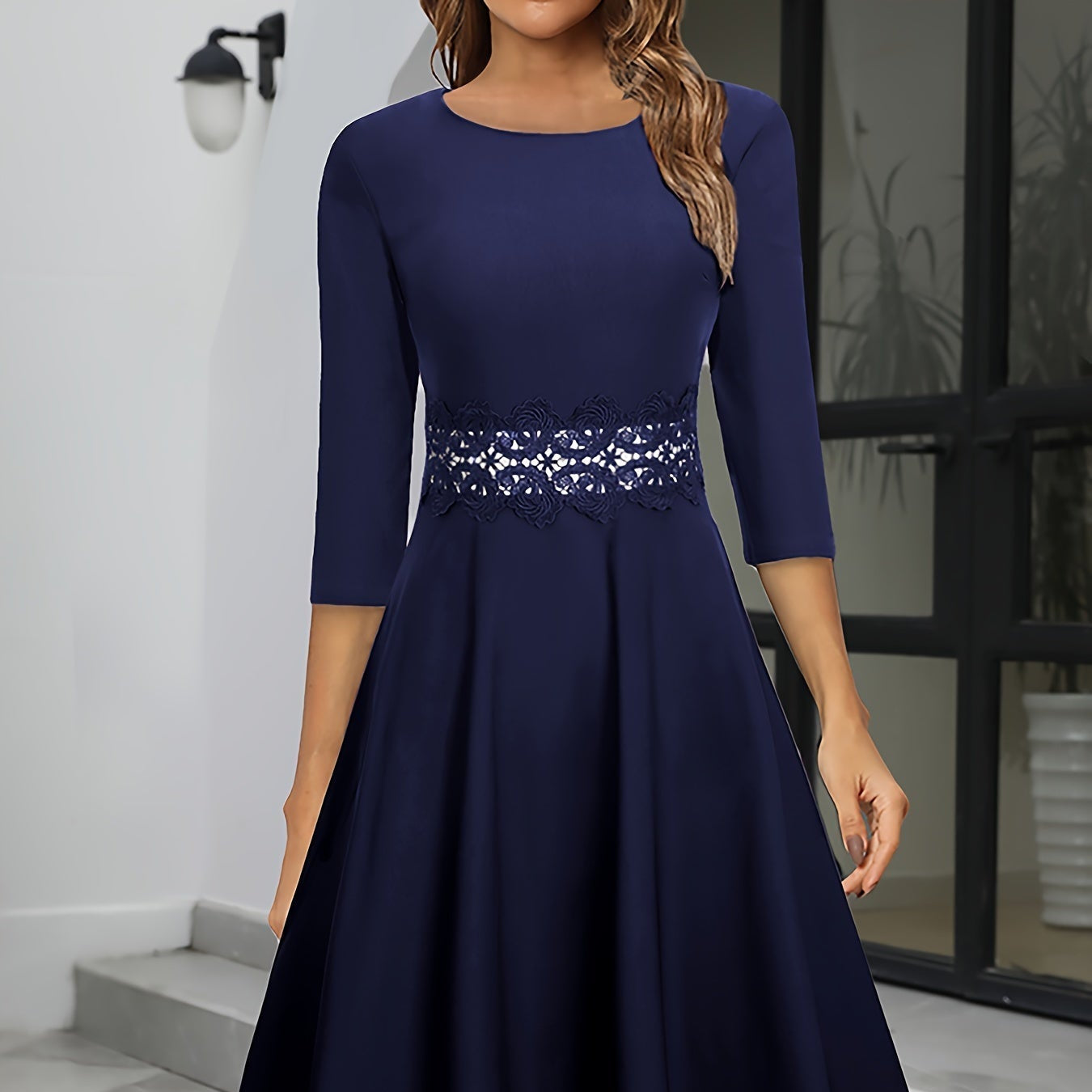 Damen - Midi Abendkleid - Hochwertiges Material - Stilvolles Design für besondere Anlässe