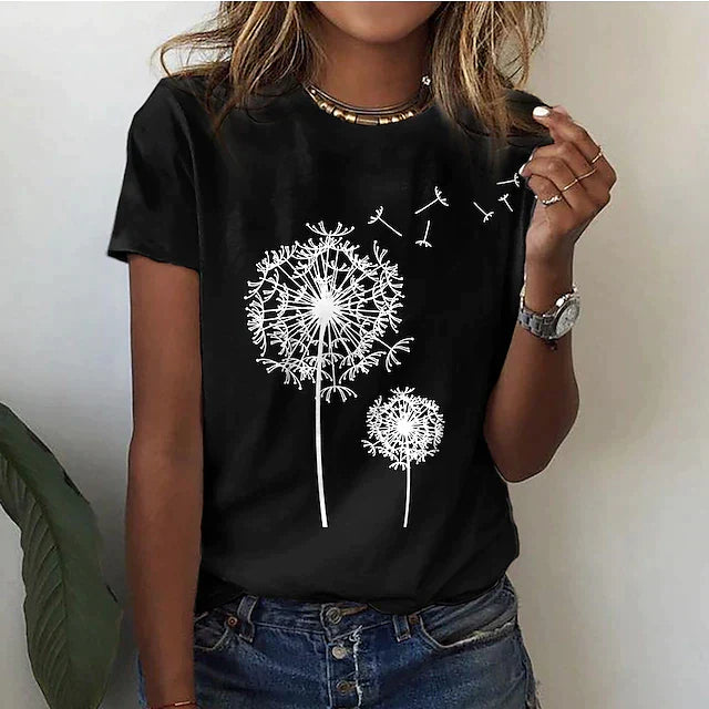 Damen - Sommer T-Shirt - Atmungsaktivem Material - Kurzarm - Rundhalsausschnitt - Elegante Mode für heiße Tage