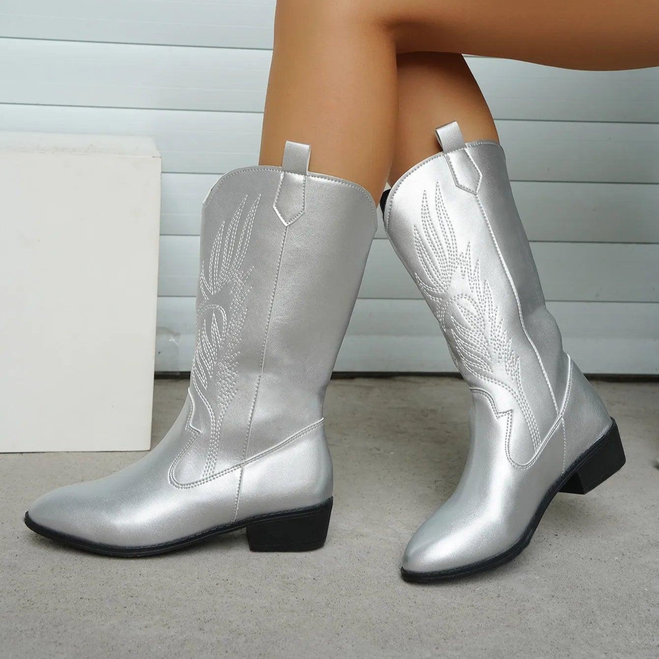 Damen - Cowboystiefel - Weich & Bequem - Stylische Schuhe für jeden Anlass