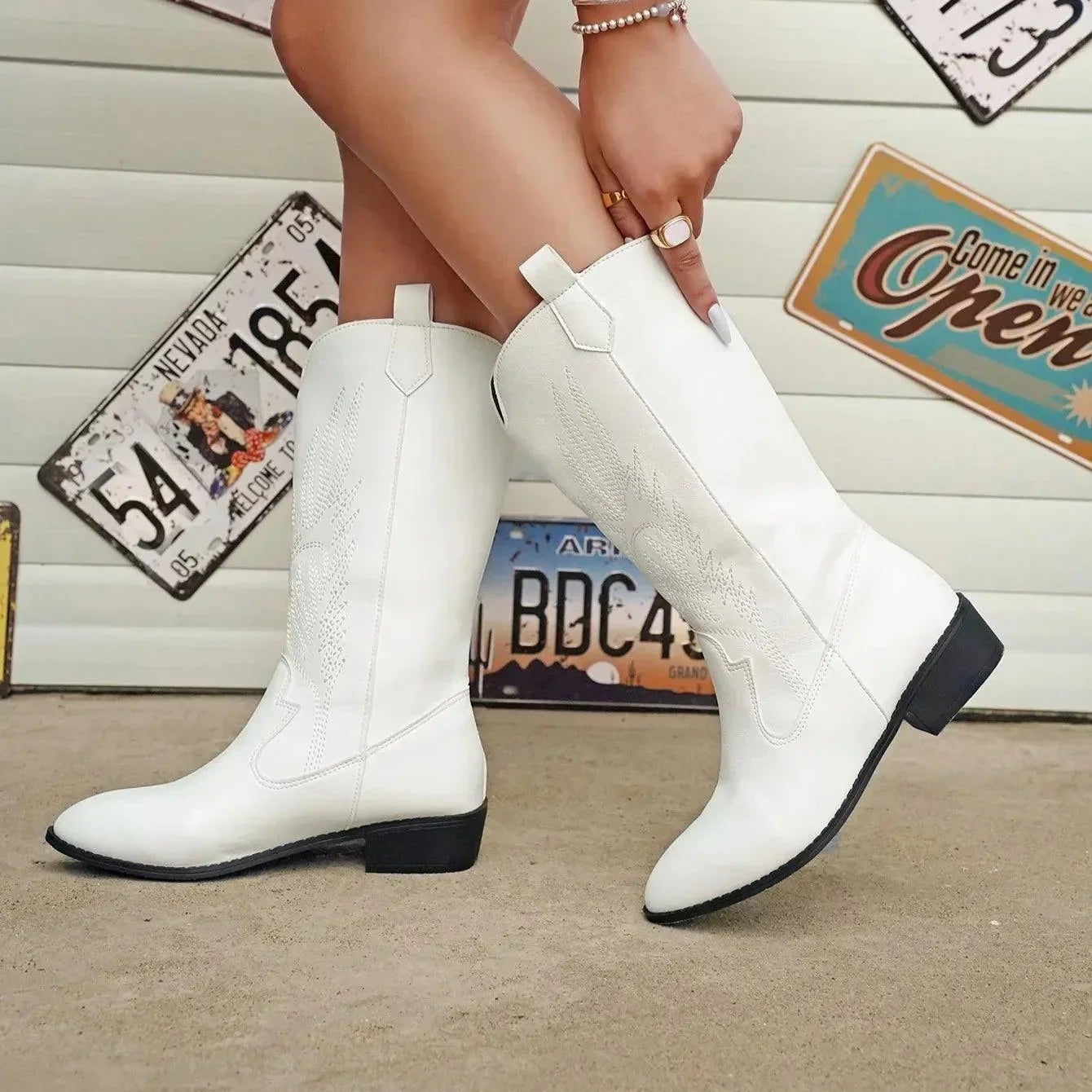 Damen - Cowboystiefel - Weich & Bequem - Stylische Schuhe für jeden Anlass