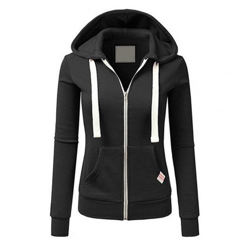 Damen - Gemütlicher Zip-Up Hoodie - Weiches Material - Modischer Stil - Ideal für Freizeitlooks