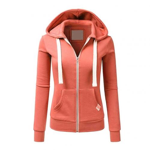 Damen - Gemütlicher Zip-Up Hoodie - Weiches Material - Modischer Stil - Ideal für Freizeitlooks