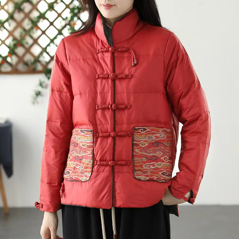 Damen - Wattierte - Stehkragenjacke - Lockere Passform - Perfekt für den Herbst