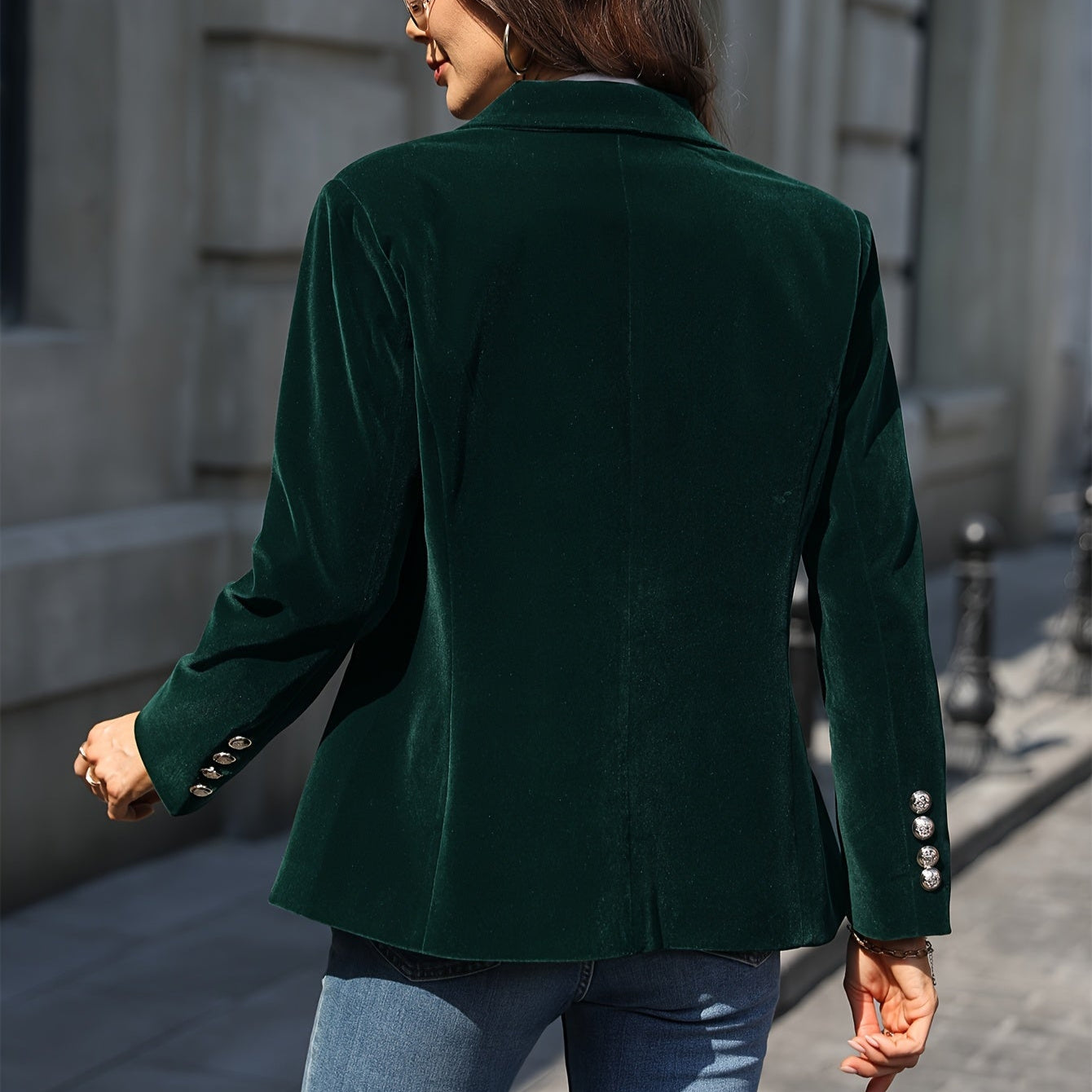 Damen - Blazer mit strukturierter Passform - Klassischer Ein Knopf-Verschluss - Stilvoller Begleiter