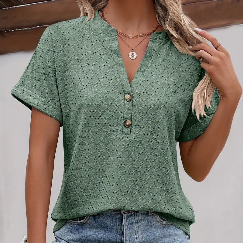 Damen - Trendiges Top - Leichtes Gewebe - Stylische Freizeitkleidung für jeden Anlass