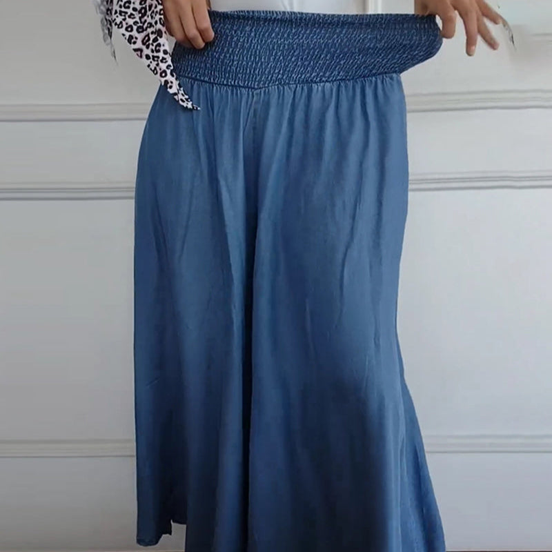 Damen - Hose - Polyester - Bequemen Gummibund - Vielseitig und stilvoll für den Alltag - Komfortabel und modern