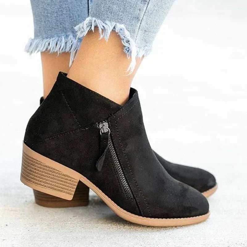 Damen - Stiefeletten - Weich gefüttert - Komfortable Passform - Stilvolle und bequeme Schuhe für jeden Anlass