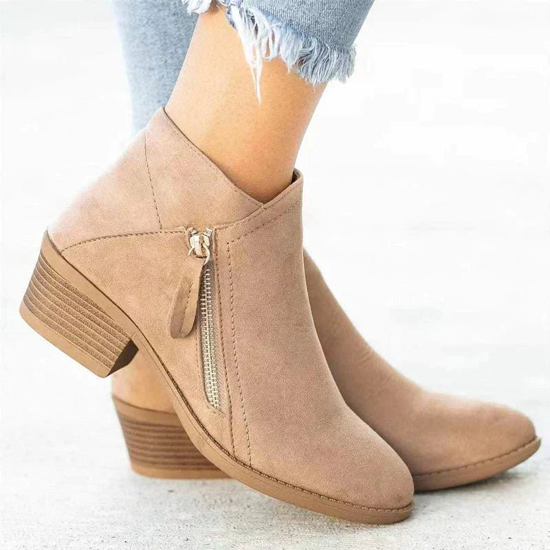 Damen - Stiefeletten - Weich gefüttert - Komfortable Passform - Stilvolle und bequeme Schuhe für jeden Anlass