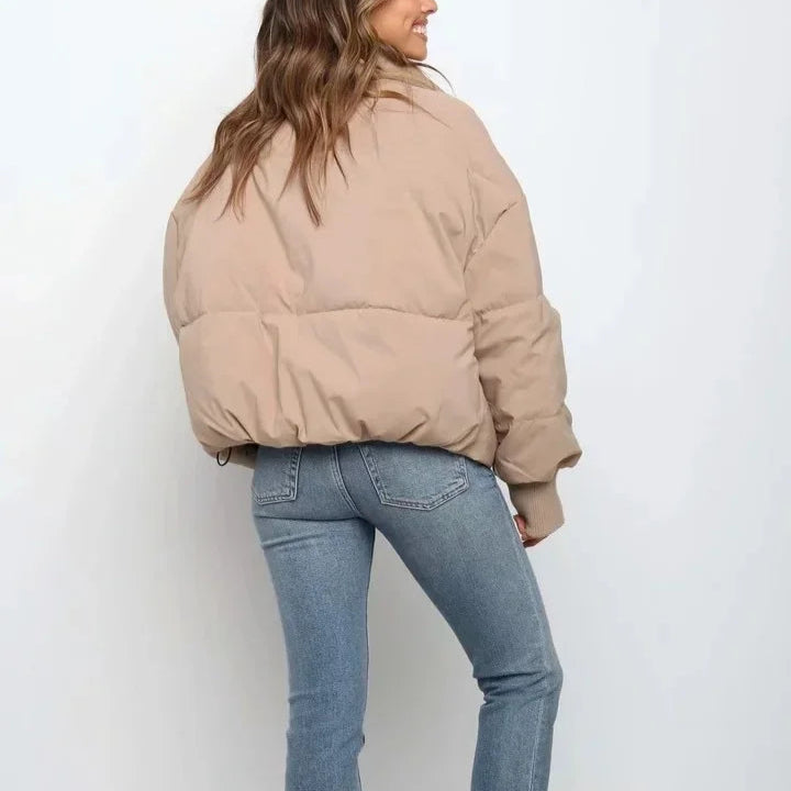 Damen - Pufferjacke - Weiches Material - Steppdesign - Stilvolle Winterjacke für optimalen Komfort