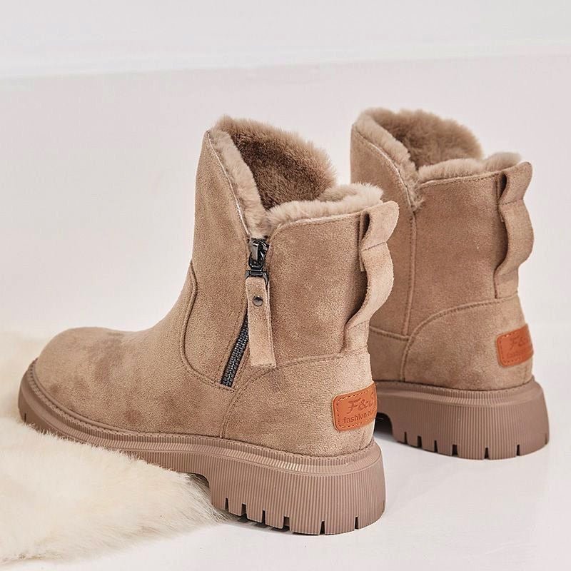 Damen - Stilvolle Stiefelette - Rutschfeste Sohle - Seitlicher Reißverschluss - Perfekt für jeden Anlass