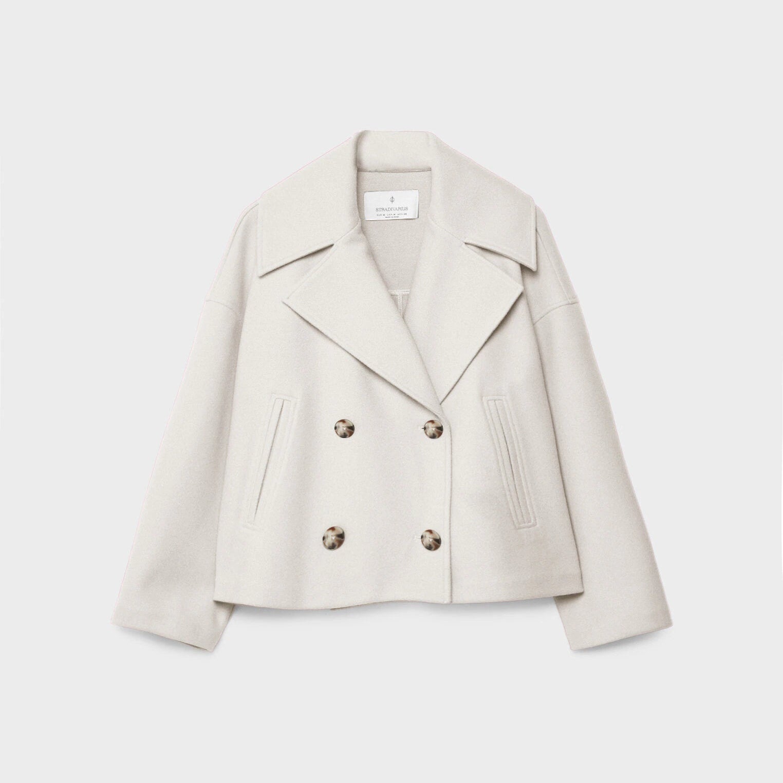 Damen - Kurze Jacke - Zweireihiger Stil - Elegante und Modische Jacke für Jeden Anlass