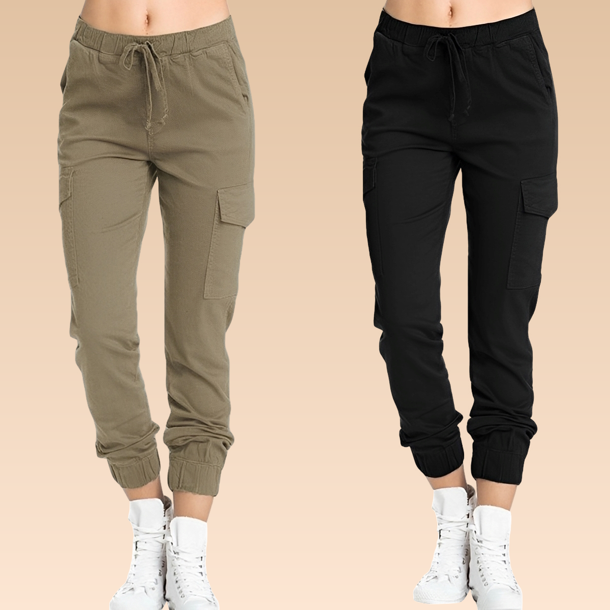 Zendi – Elegante und taillierte Cargo-Hose
