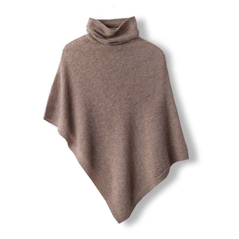 Damen - Bluzka typu ponczo - Wollmischung - Rundhalsausschnitt - Bequeme und stylische Oberbekleidung für jeden Anlass