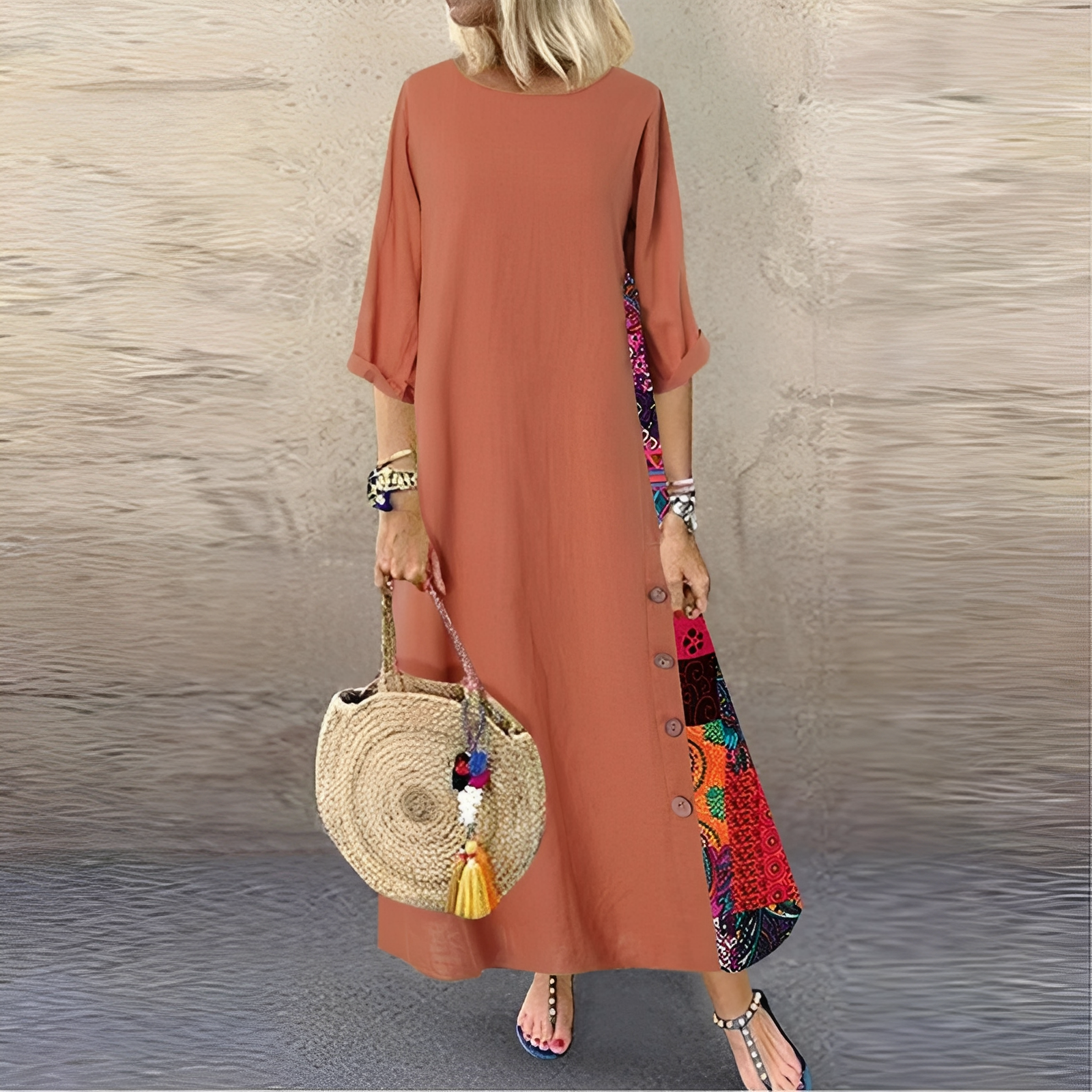 Abby - Damen-Blumenkleid im klassischen Stil