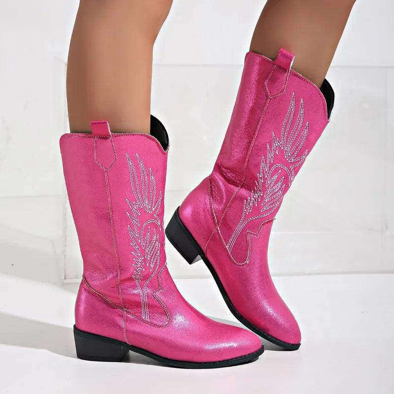 Damen - Cowboystiefel - Weich & Bequem - Stylische Schuhe für jeden Anlass