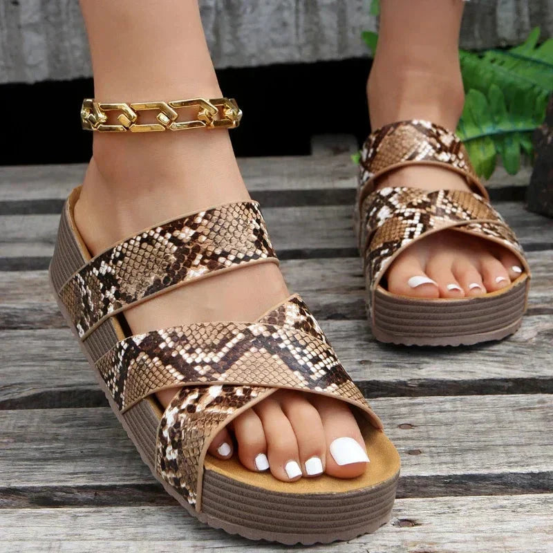 Damen - Bequeme Sandalen - Atmungsaktive Stoff - Stylische, stützende Schuhe für ultimativen Komfort den ganzen Tag