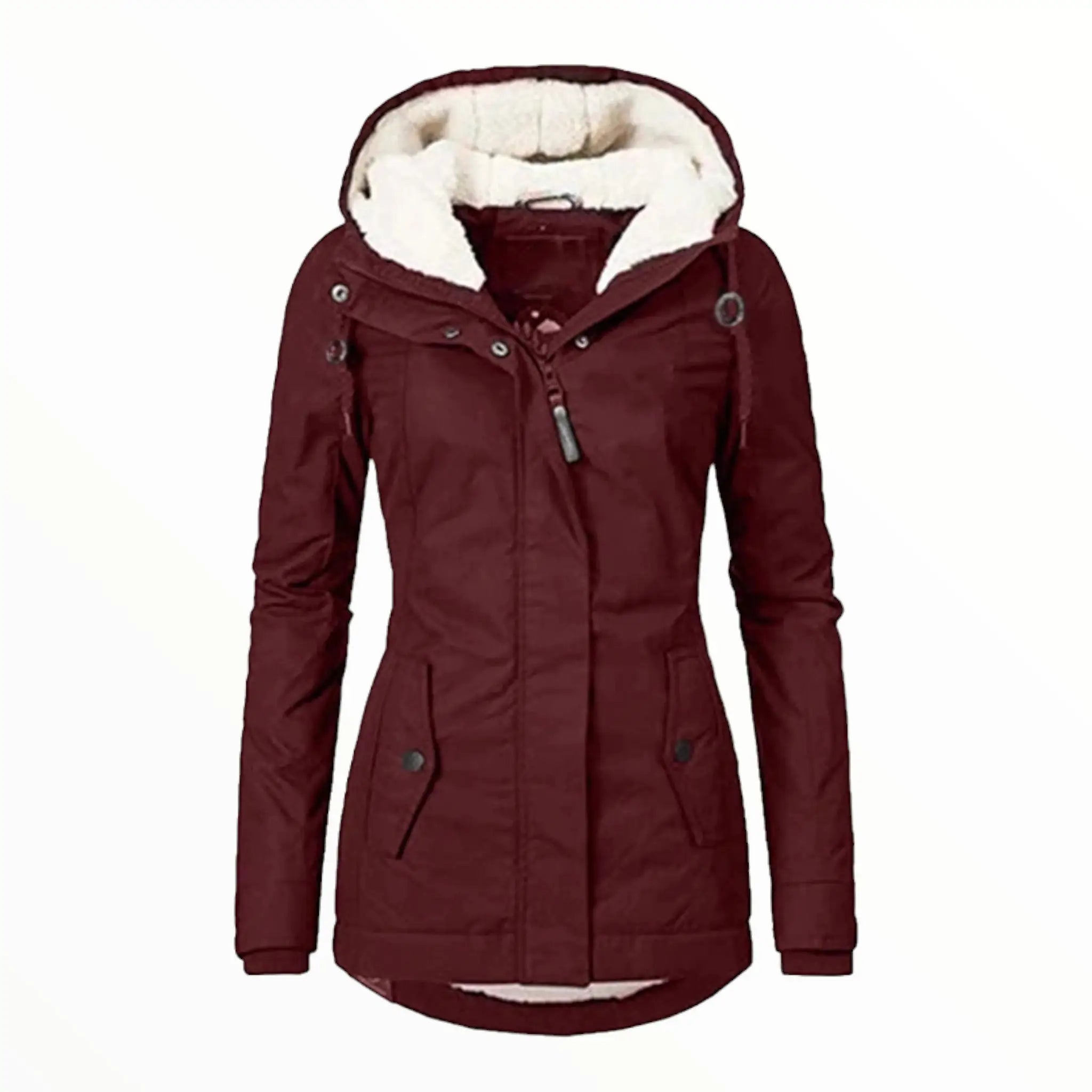 Damen - Parka Jacke - Warmer Kunstfellbesatz - Bequeme und Stylische - Winterjacke für kalte Tage