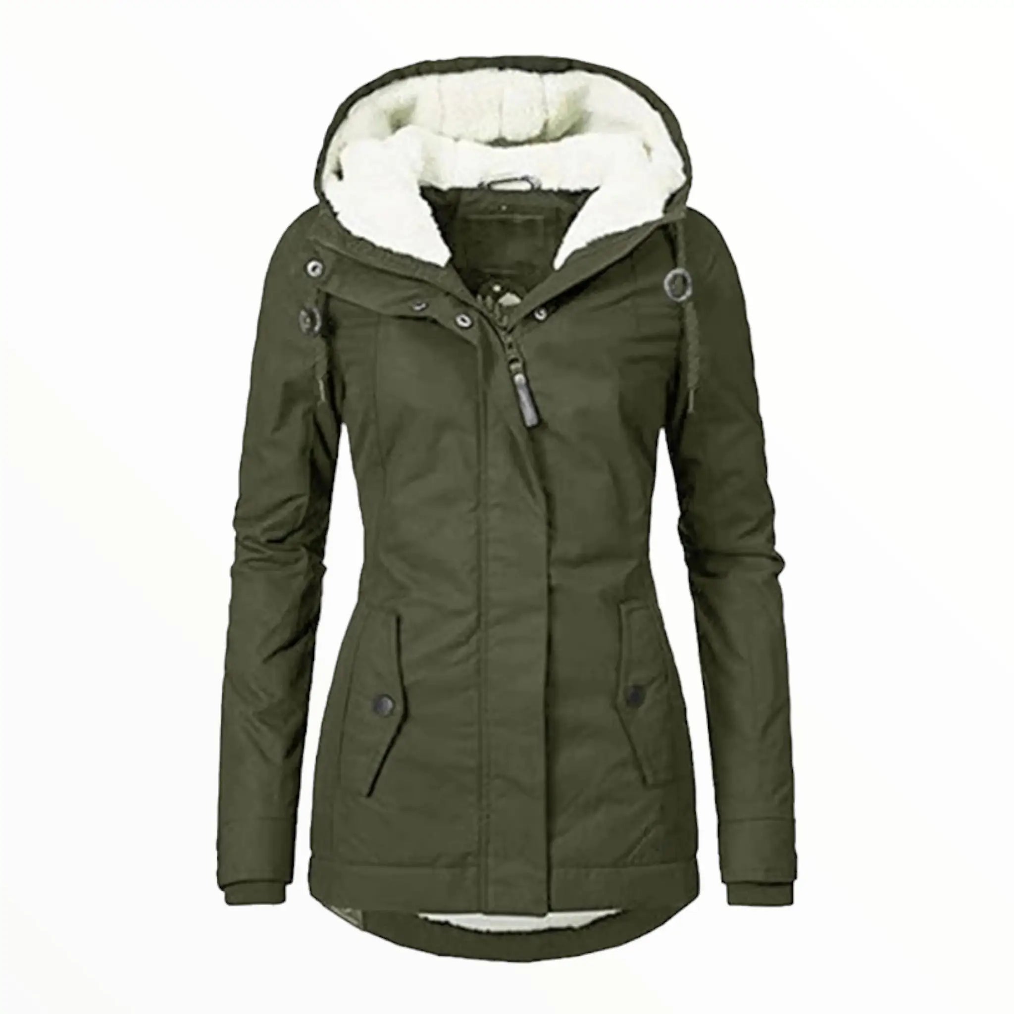 Damen - Parka Jacke - Warmer Kunstfellbesatz - Bequeme und Stylische - Winterjacke für kalte Tage