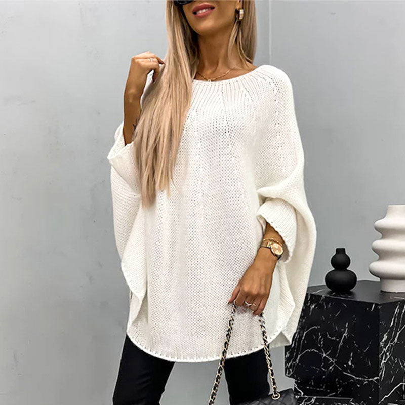 Damen - Strickpullover - Wollmischung - Übergroß - Stylischer Komfort für jeden Tag