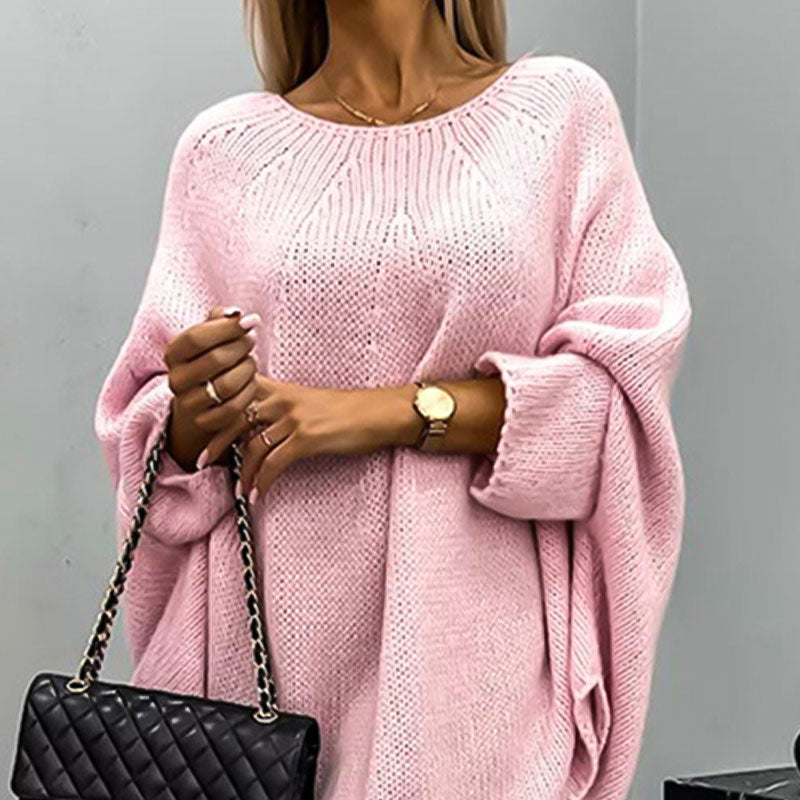 Damen - Strickpullover - Wollmischung - Übergroß - Stylischer Komfort für jeden Tag