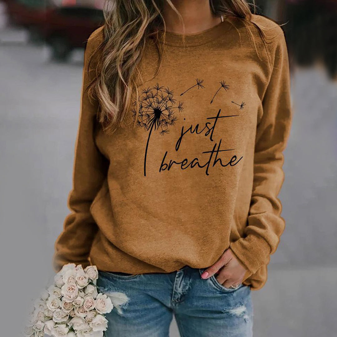 Damen - Sweatshirt - Polyester Elasthan Gemisch - Lässiger Pullover - Perfekt für Freizeit und Entspannung