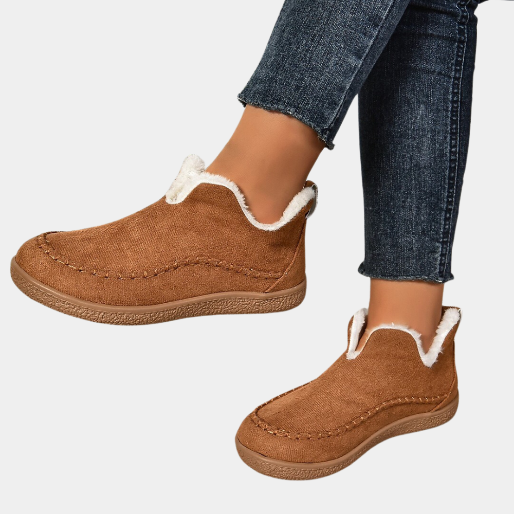 Damen - Schuhe - Wärmend gefütterte Schuhe - Anti-Rutsch-Sohle - Ideal für kalte Tage